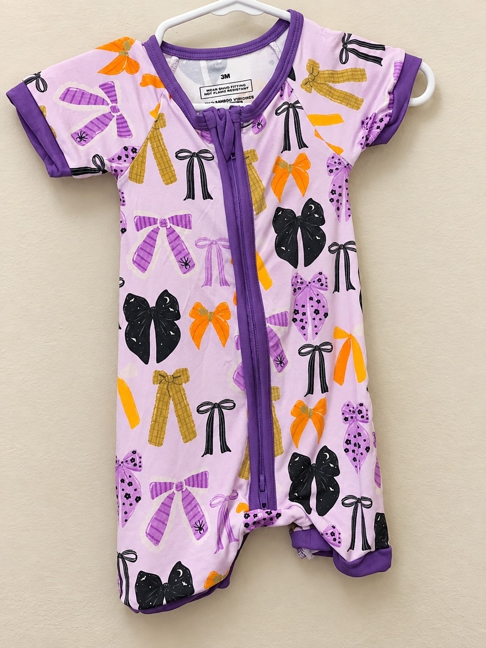 Halloween Bow Bamboo Shorty 3M NWOT